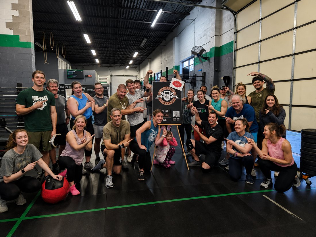 CrossFit Saol members at a community fundraiser