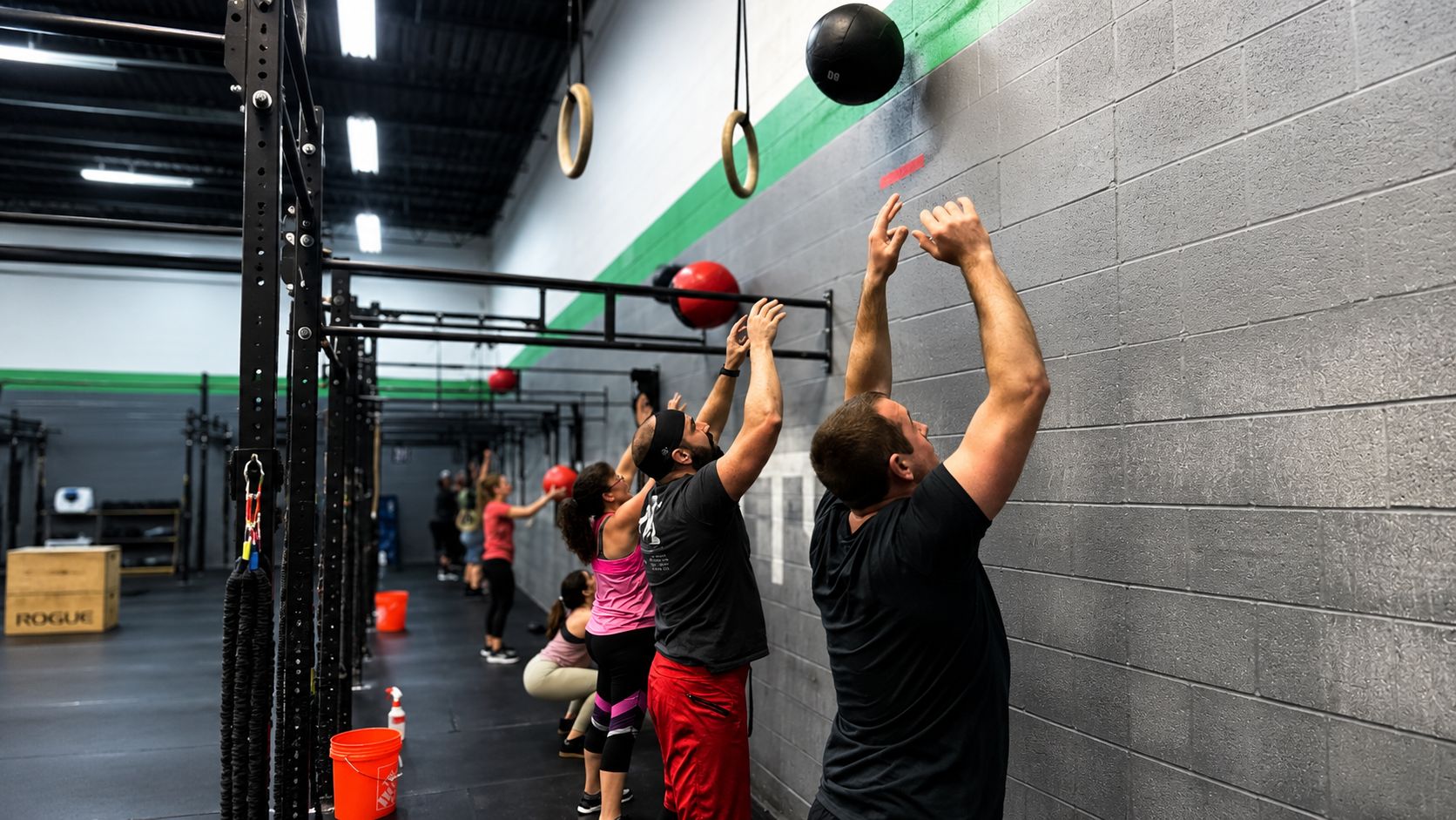 Members training together at CrossFit Saol